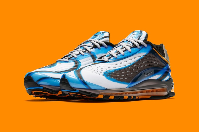 Nike Air Max Deluxe White Photo Blue Wolf Grey Orange Peel Black release info sneakers footwear