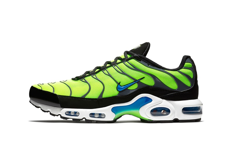 nike air max plus scream green nike sportswear 2018 june footwear