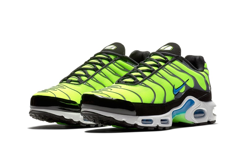 nike air max plus scream green nike sportswear 2018 june footwear