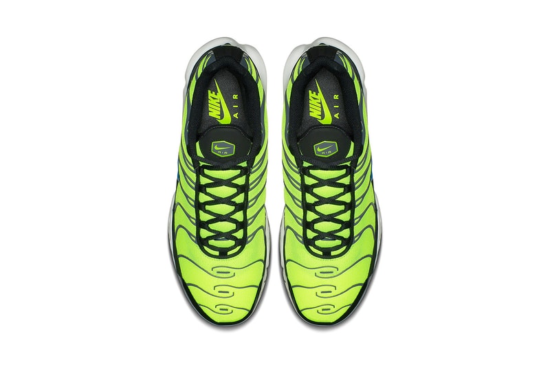 nike air max plus scream green nike sportswear 2018 june footwear