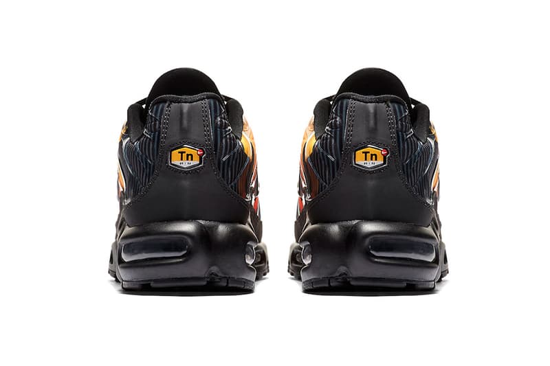 Nike Air Max Plus striped nike sportswear Branding footwear Black Orange