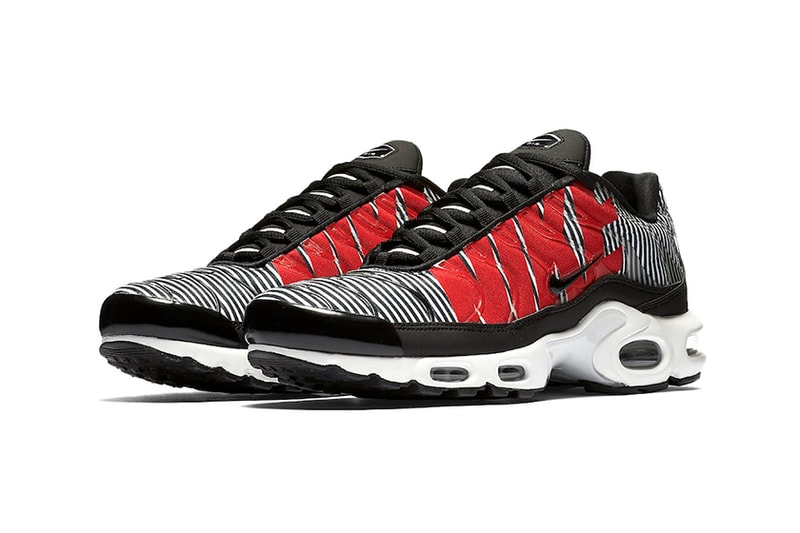 Nike Air Max Plus striped nike sportswear footwear Red White Black