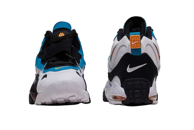 Nike Air Max Speed Turf Dan Marino colorway Release info ’90s OG Miami Dolphins drop dare purchase price sneaker footwear
