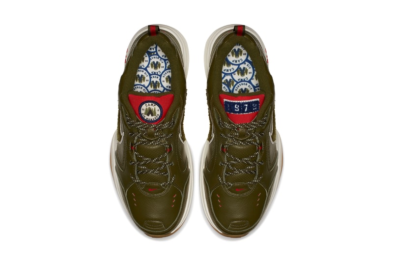 Nike air monarch iv Weekend Campout colorway drop green colorway june 11 2018 drop release info closer official look photo