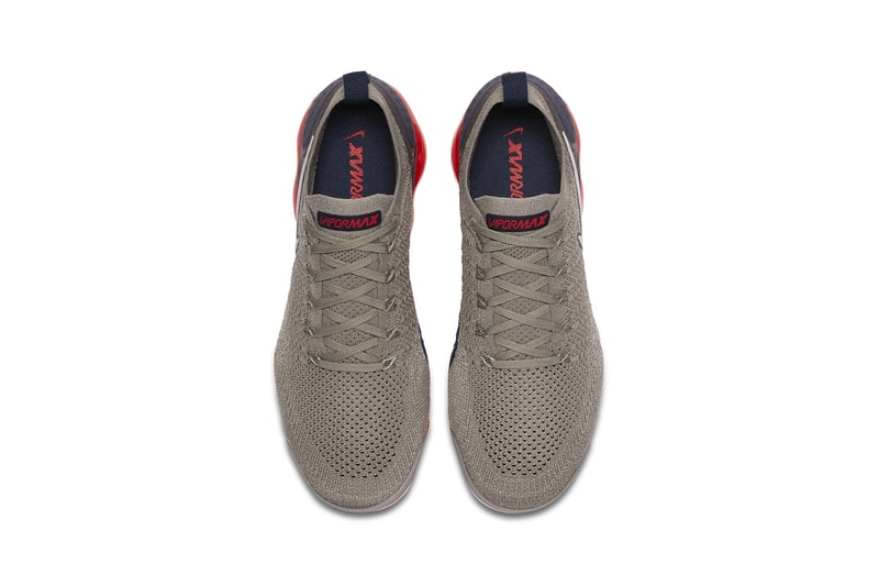 Nike Air VaporMax 2 Neutral Olive navy red june july 2018 release date info drop sneakers shoes footwear