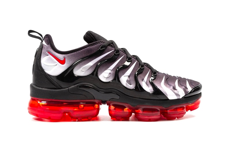 Nike Air VaporMax Plus Red Shark Tooth release info black sport red sneakers footwear