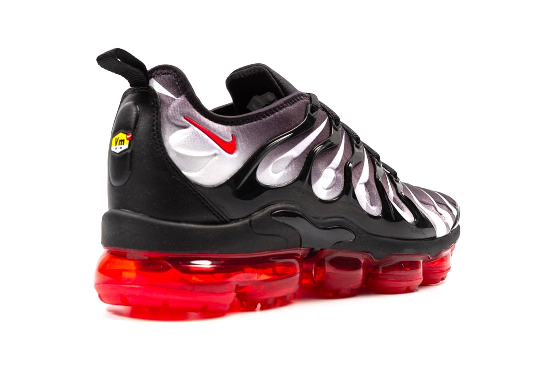Nike Air VaporMax Plus Red Shark Tooth release info black sport red sneakers footwear