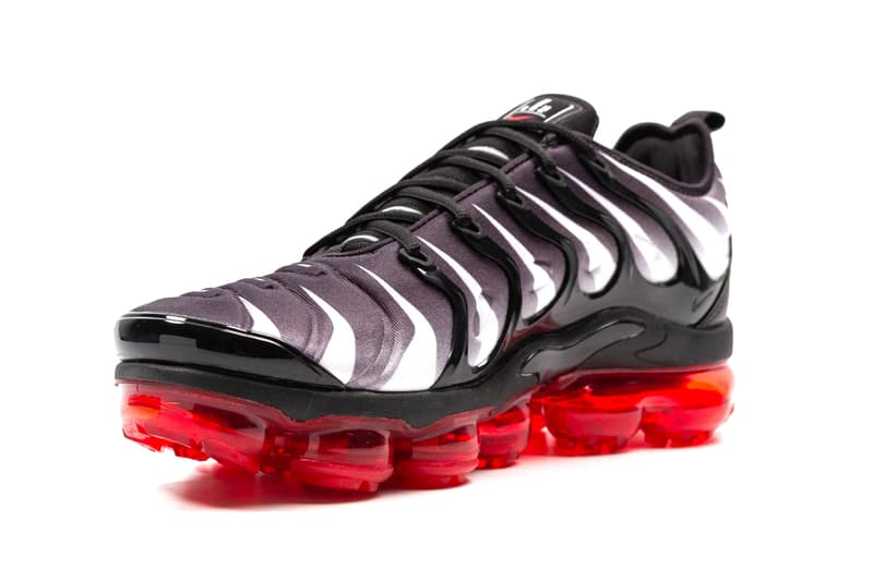 Nike Air VaporMax Plus Red Shark Tooth release info black sport red sneakers footwear