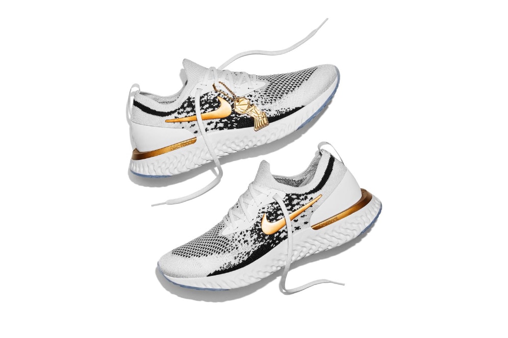 Nike Epic React Flyknit Golden State Warriors PE 2018 NBA Championship Art of a Champion Pack sneakers