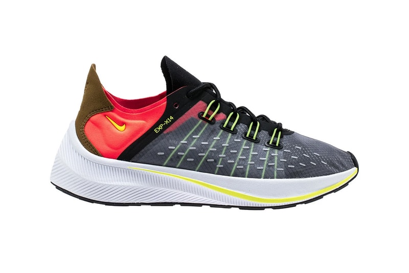 Nike Sportswear EXP-X14 Runner First Look Black Volt Total Crimson Dark Wolf Grey