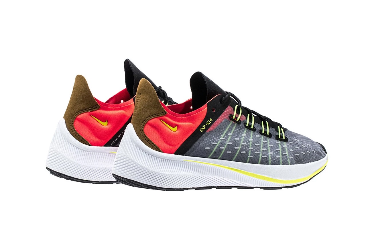 Nike Sportswear EXP-X14 Runner First Look Black Volt Total Crimson Dark Wolf Grey