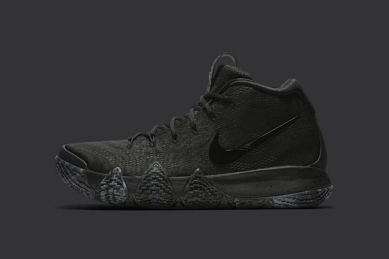 Nike Kyrie 4 Triple Black july 14 2018 release date info drop sneakers shoes footwear irving