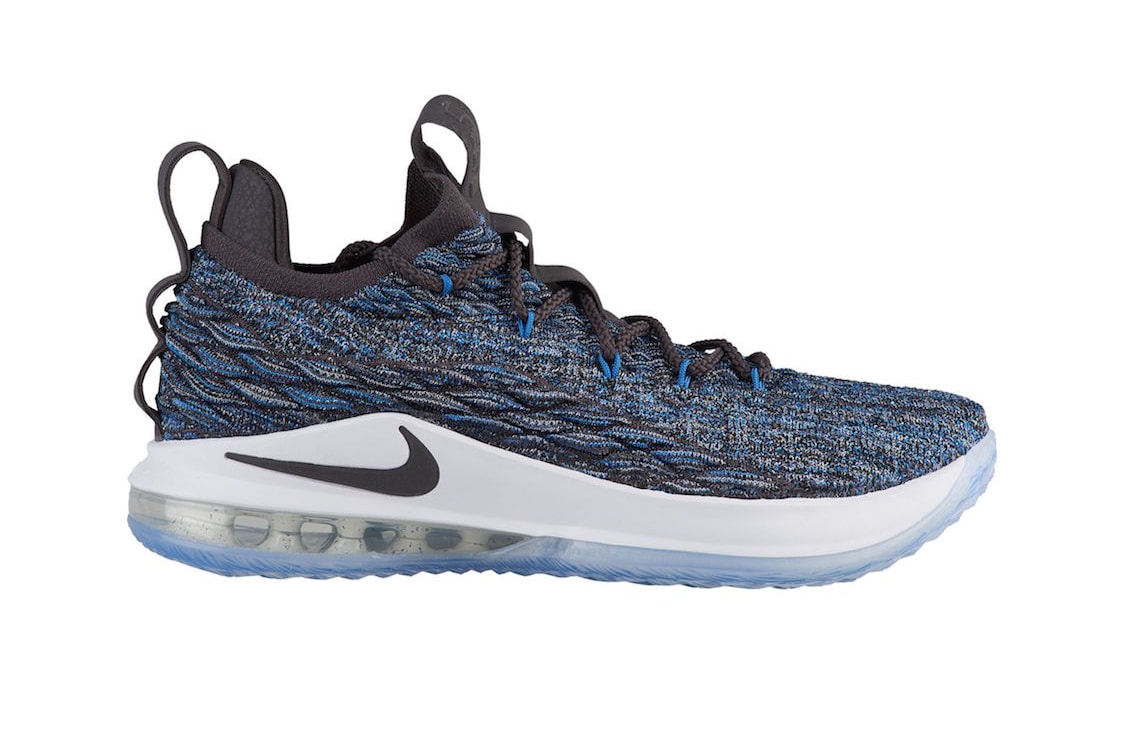 Nike LeBron 15 LowSignal Blue Thunder Grey Black white release info lebron james sneakers footwear