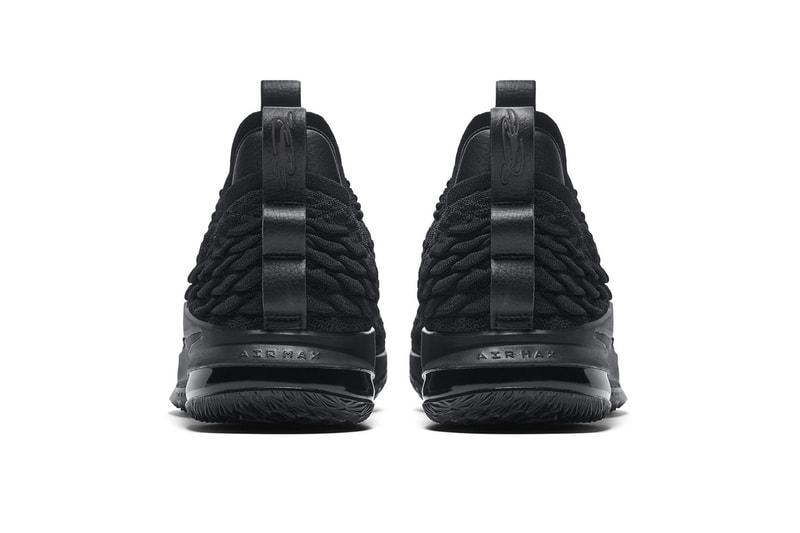 Nike LeBron 15 Low triple black lebron james nike basketball 2018 footwear