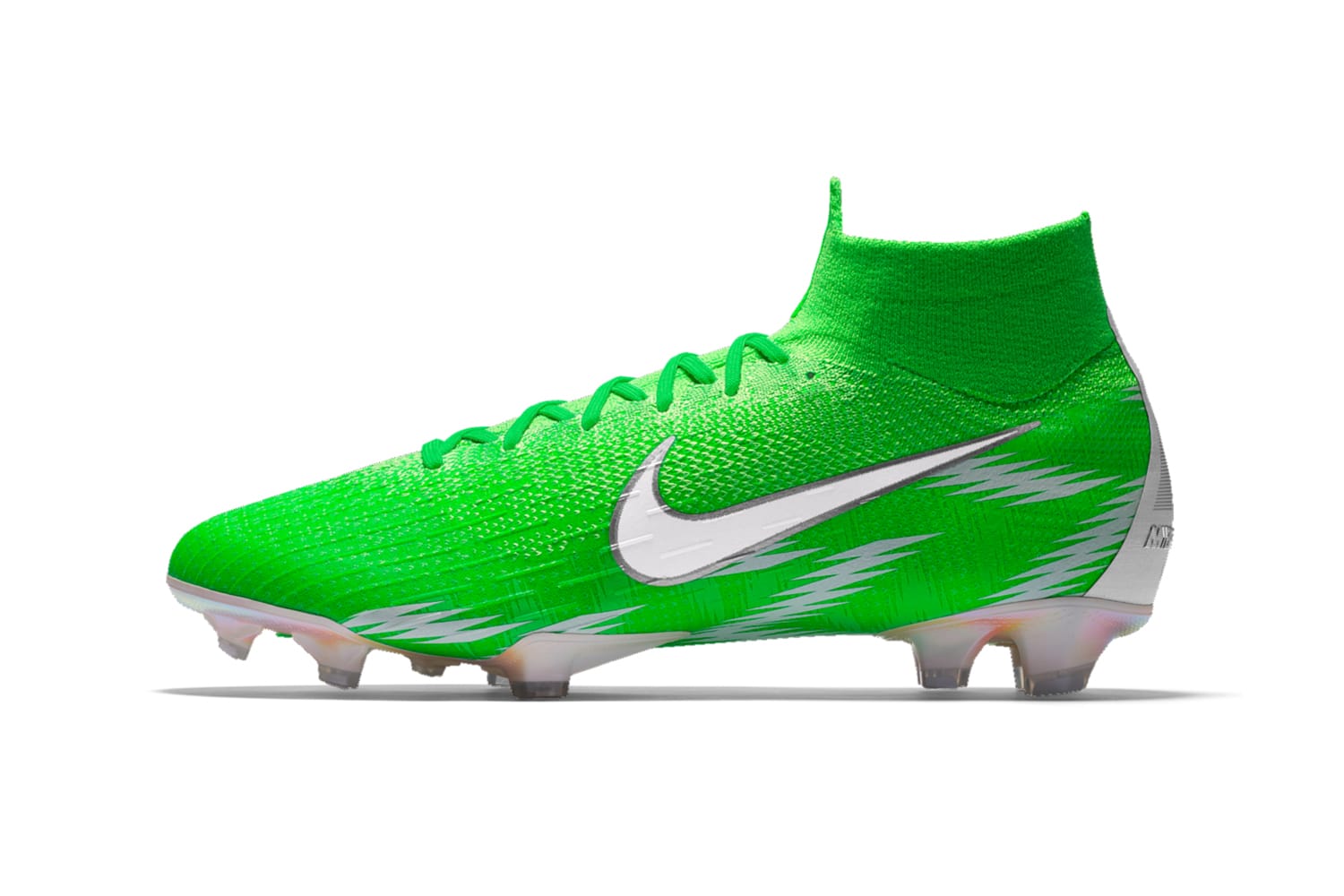 green nike football shoes