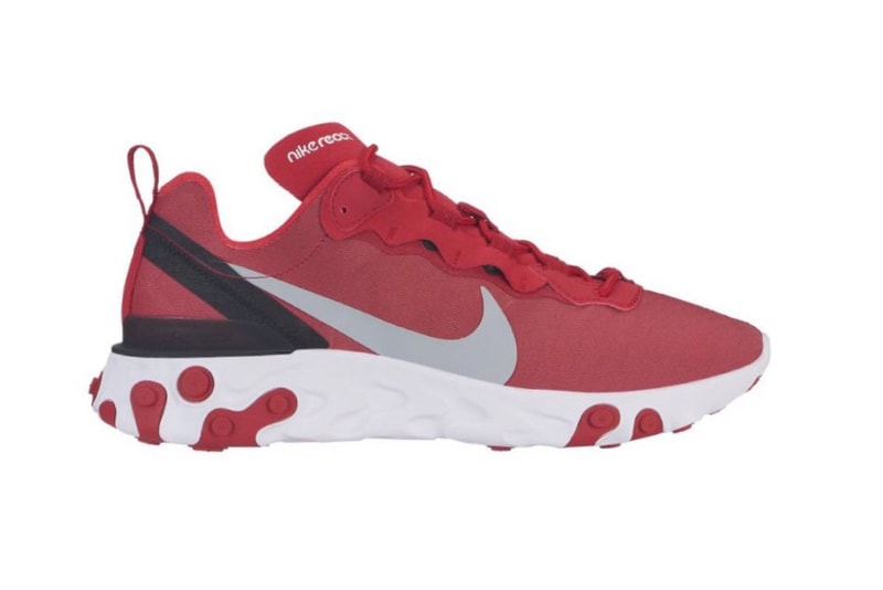 Nike React Element 55 2018 november december footwear nike sportswear Holiday Release Black Red