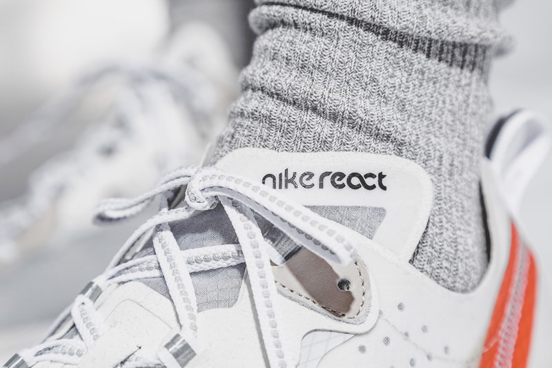 Nike React Element 87 On Foot Look Sail Light Bone Anthracite Black Release Info General