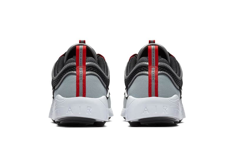 nike zoom spiridon black grey white red june july 2018 release date info drop sneakers shoes footwear