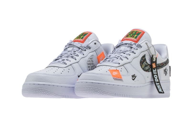 Nike Air Force 1 Low '07 Premium Just Do It pack white leather footwear sneakers release