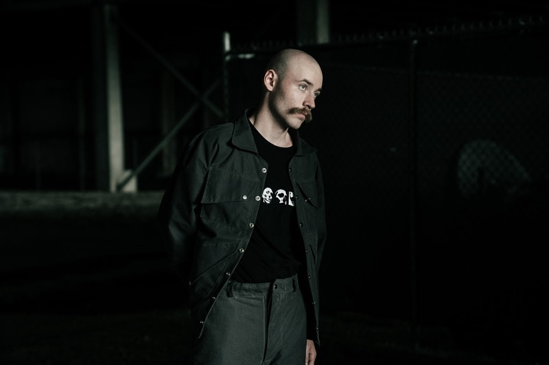 Notre x Gutter Collaboration Lookbook Black Green Colorways T-Shirts Trousers Jackets