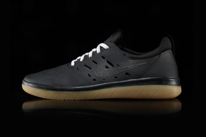 nike sb nyjah huston free black gum sole