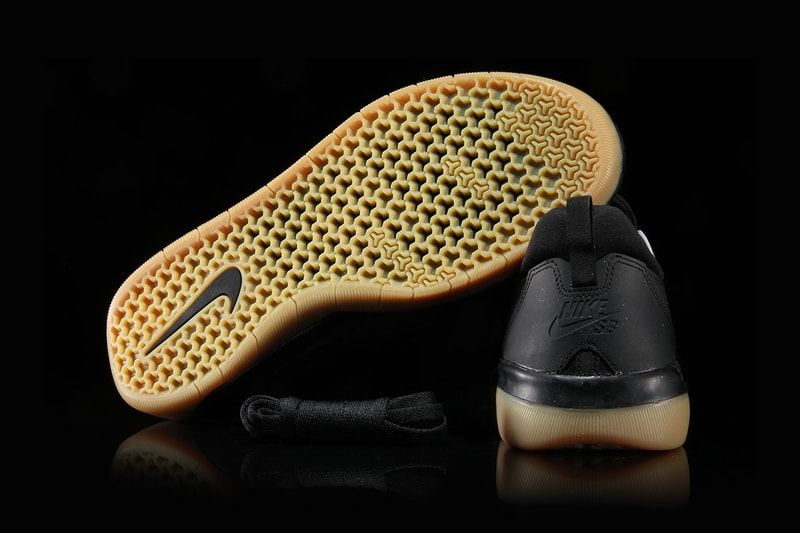 nike sb nyjah huston free black gum sole
