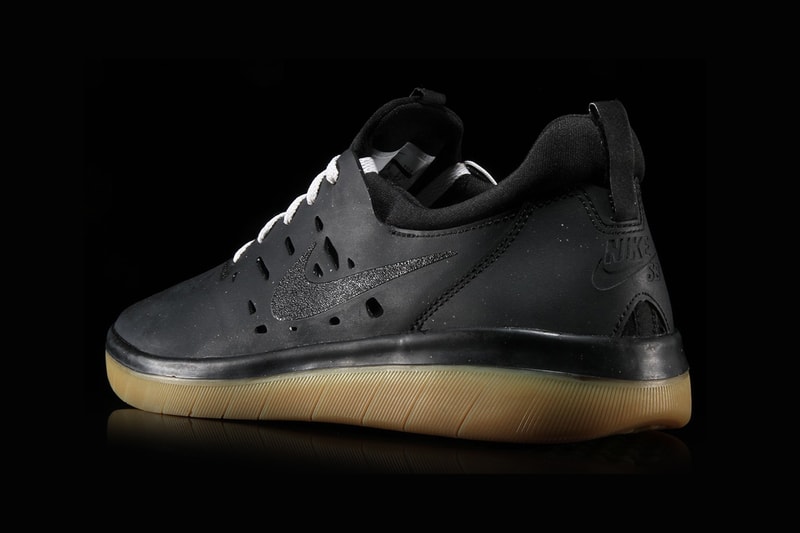 nike sb nyjah huston free black gum sole