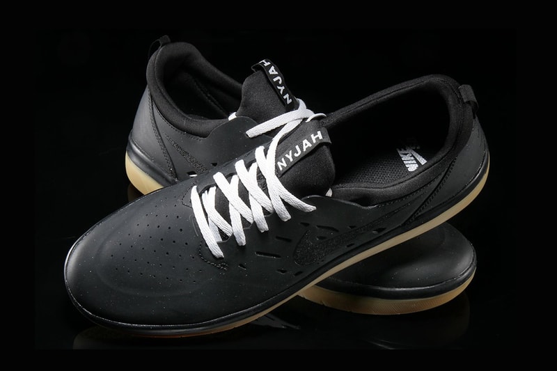 nike sb nyjah huston free black gum sole