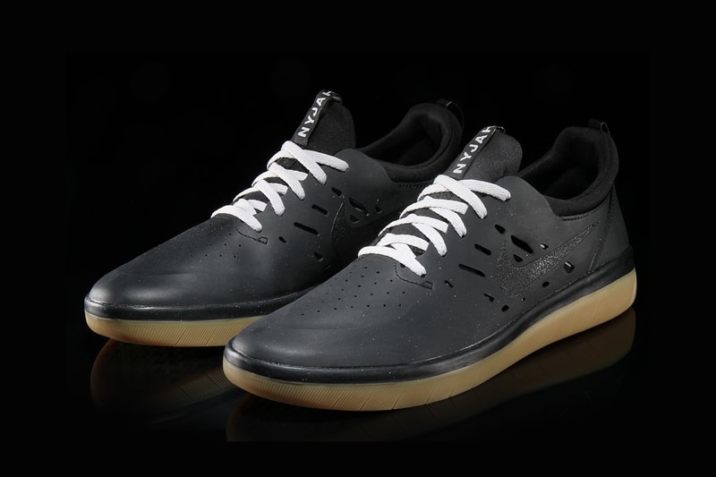 nike sb nyjah huston free black gum sole