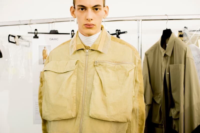OAMC Spring Summer 2019 Backstage Shots collection runway luke meier paris fashion week