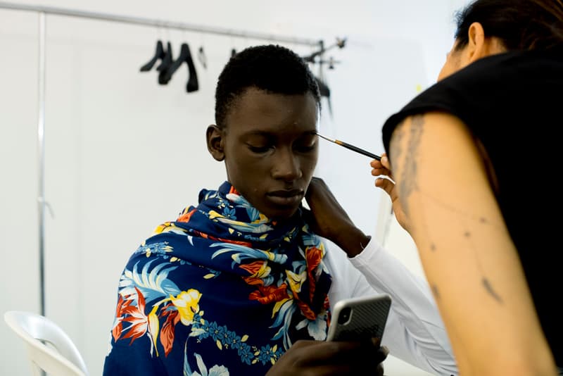 OAMC Spring Summer 2019 Backstage Shots collection runway luke meier paris fashion week