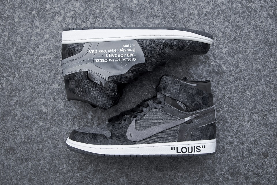 Off-Louis Air Jordan 1 V2 Custom by Ceeze