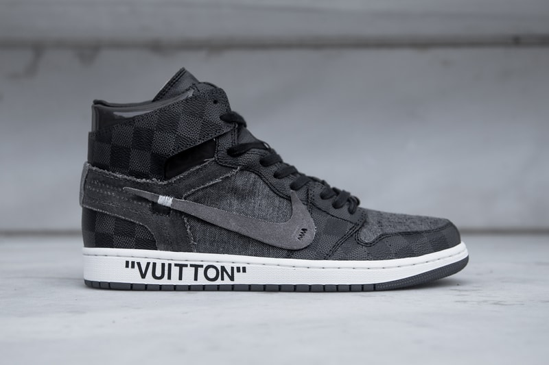 Off White Louis Vuitton Air Jordan 1 V2 Custom Ceeze Virgil Abloh