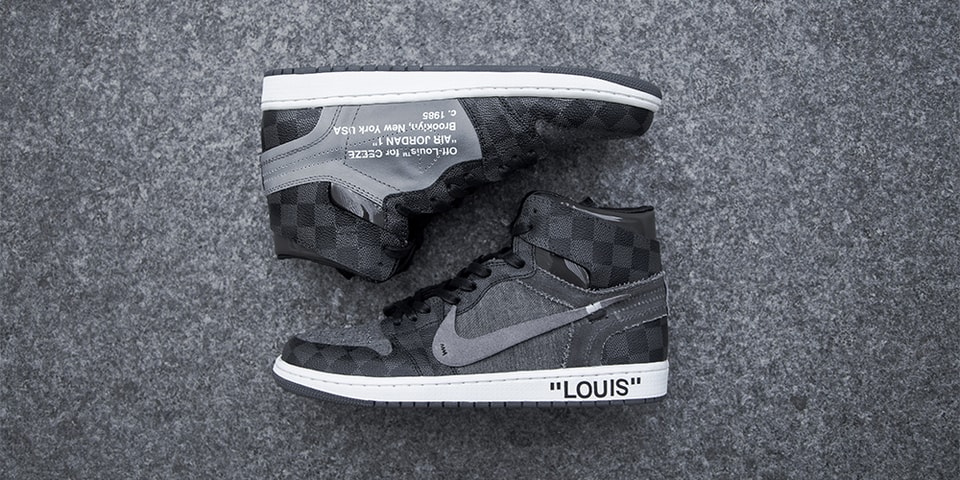 These Louis Vuitton OFF–WHITE x Nike Air Jordan 1s Are Next Level