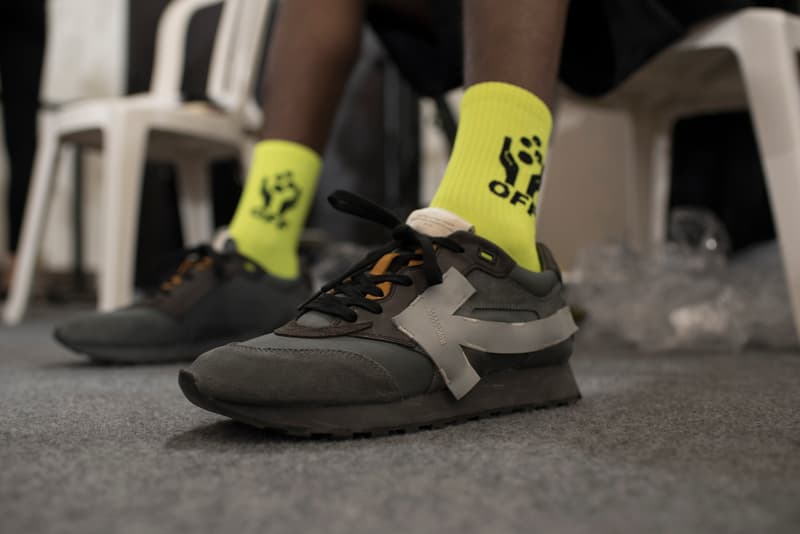 Off White Menswear Backstage Spring/Summer 2019 Show Paris Fashion Week Nike Dr. Martens The Simpsons Dondi White Graffiti Closer Look Collaboration Design Louis Vuitton