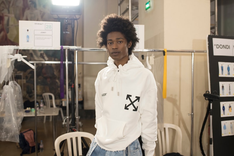 Off White Menswear Backstage Spring/Summer 2019 Show Paris Fashion Week Nike Dr. Martens The Simpsons Dondi White Graffiti Closer Look Collaboration Design Louis Vuitton