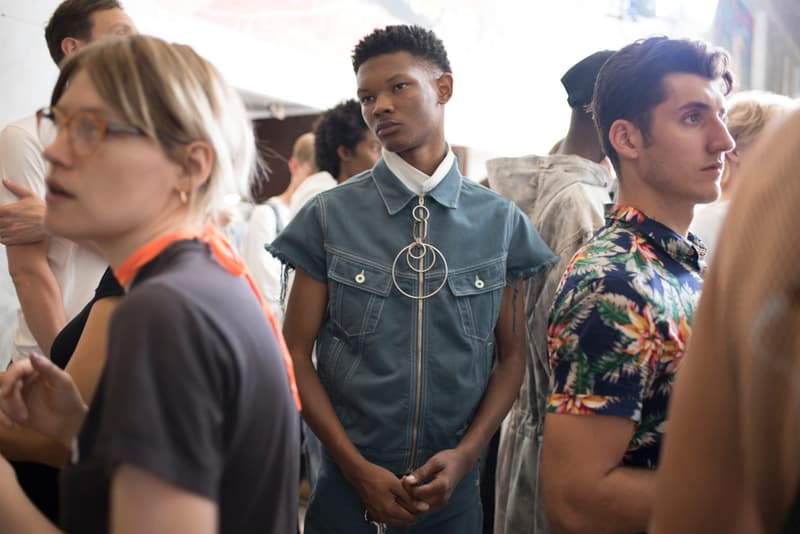 Off White Menswear Backstage Spring/Summer 2019 Show Paris Fashion Week Nike Dr. Martens The Simpsons Dondi White Graffiti Closer Look Collaboration Design Louis Vuitton