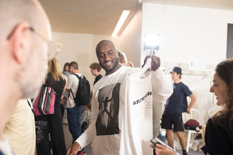 Off White Menswear Backstage Spring/Summer 2019 Show Paris Fashion Week Nike Dr. Martens The Simpsons Dondi White Graffiti Closer Look Collaboration Design Louis Vuitton