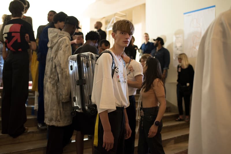 Off White Menswear Backstage Spring/Summer 2019 Show Paris Fashion Week Nike Dr. Martens The Simpsons Dondi White Graffiti Closer Look Collaboration Design Louis Vuitton