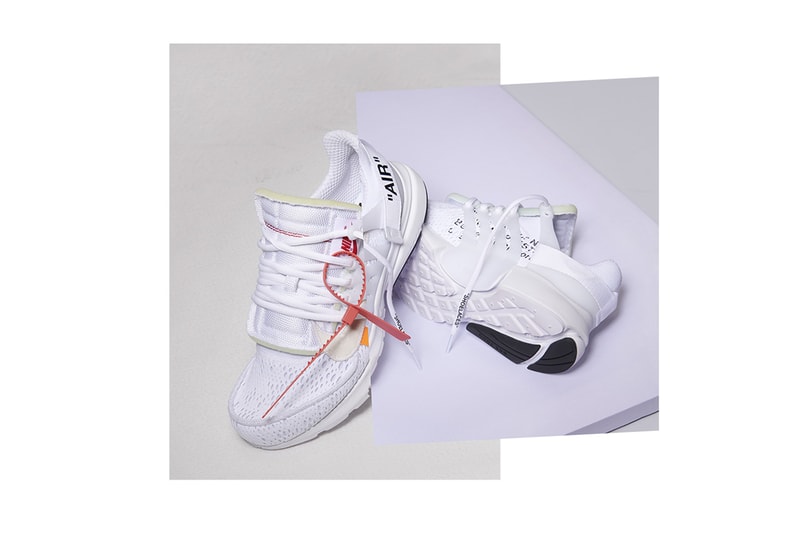Off-White nike air presto official release dates nike sportswear footwear 2018 july august virgil abloh all black white tonal the ten 10
