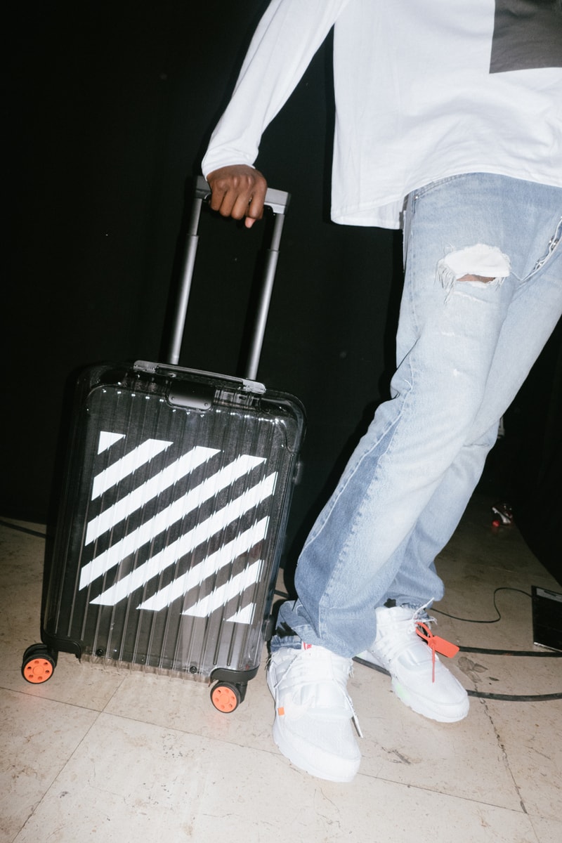Off White RIMOWA Suitcase Transparent See Through Luggage Official Store List Buy Price Stores virgil abloh louis vuitton