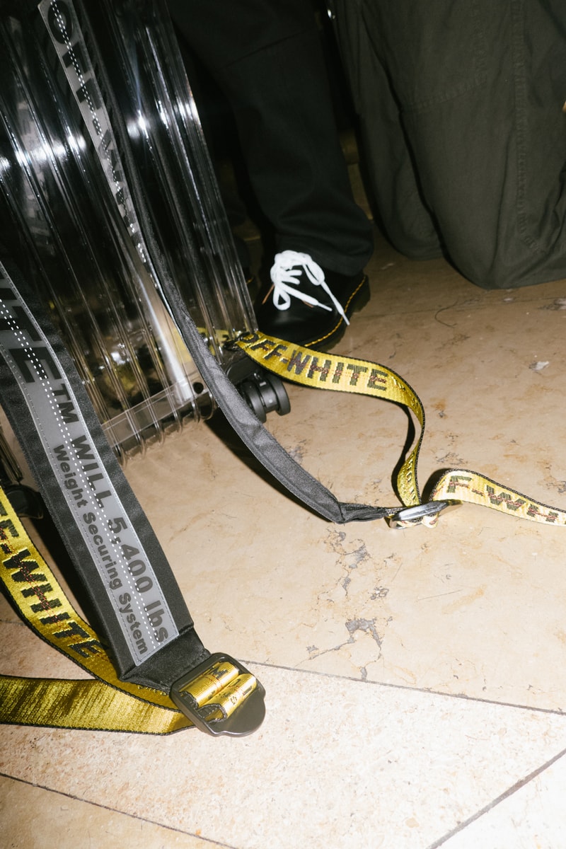 Off White RIMOWA Suitcase Transparent See Through Luggage Official Store List Buy Price Stores virgil abloh louis vuitton