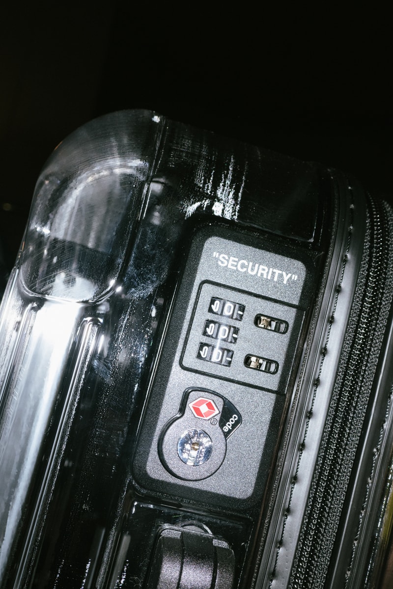 Off White RIMOWA Suitcase Transparent See Through Luggage Official Store List Buy Price Stores virgil abloh louis vuitton