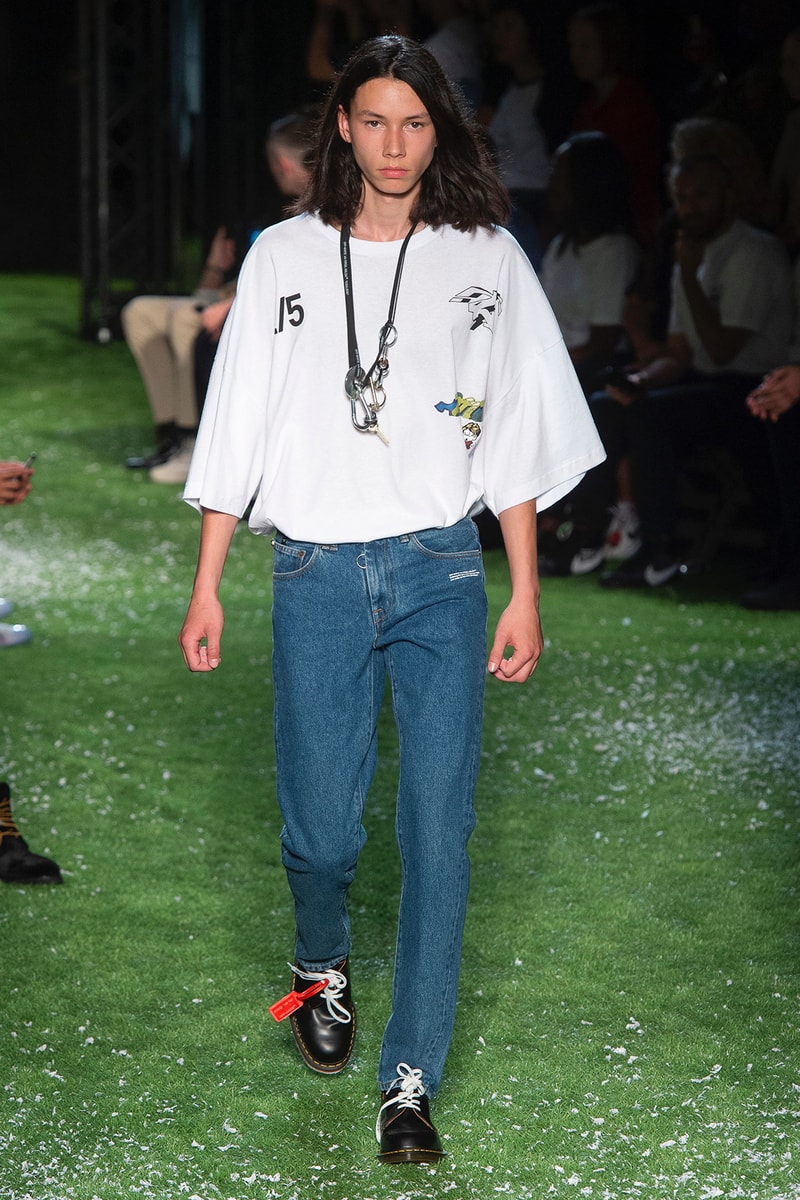 Off-White™ Spring Summer 2019 Collection runway paris fashion week virgil abloh doctor martens collaboration the simpsons bart dondi white graffiti street art