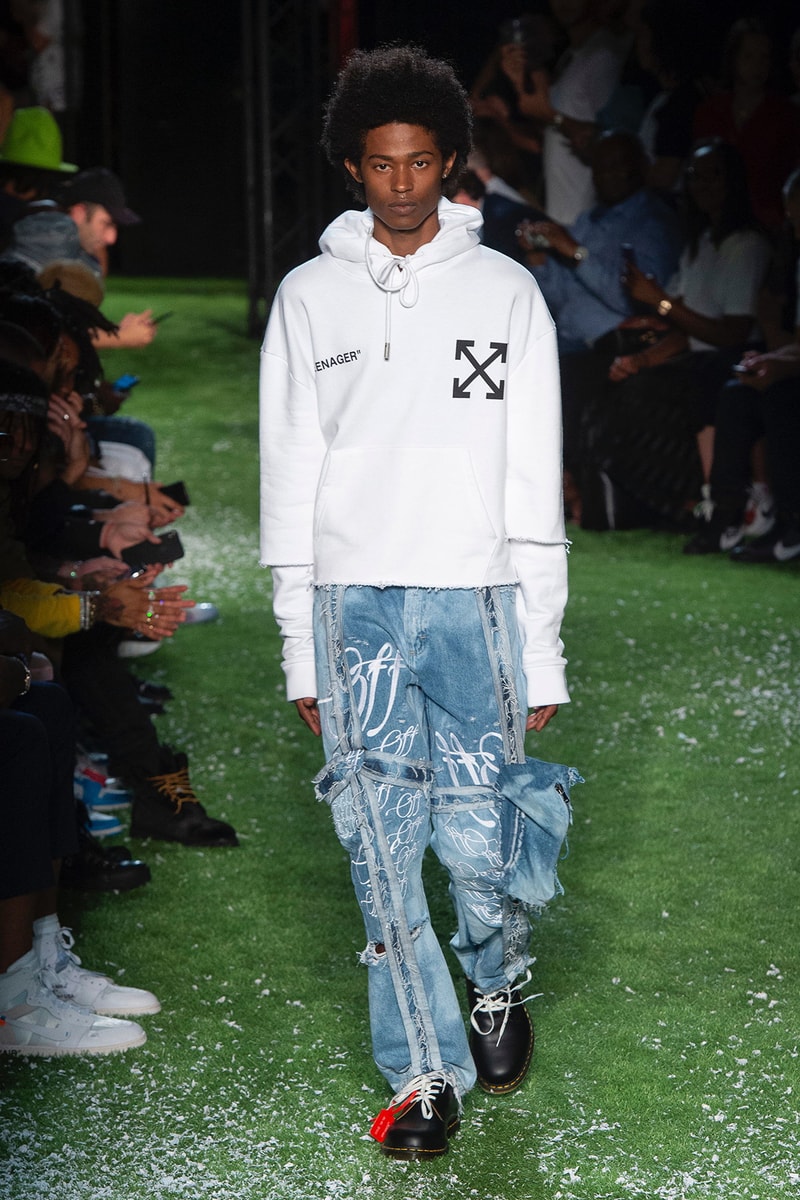 Off-White™ Spring Summer 2019 Collection runway paris fashion week virgil abloh doctor martens collaboration the simpsons bart dondi white graffiti street art