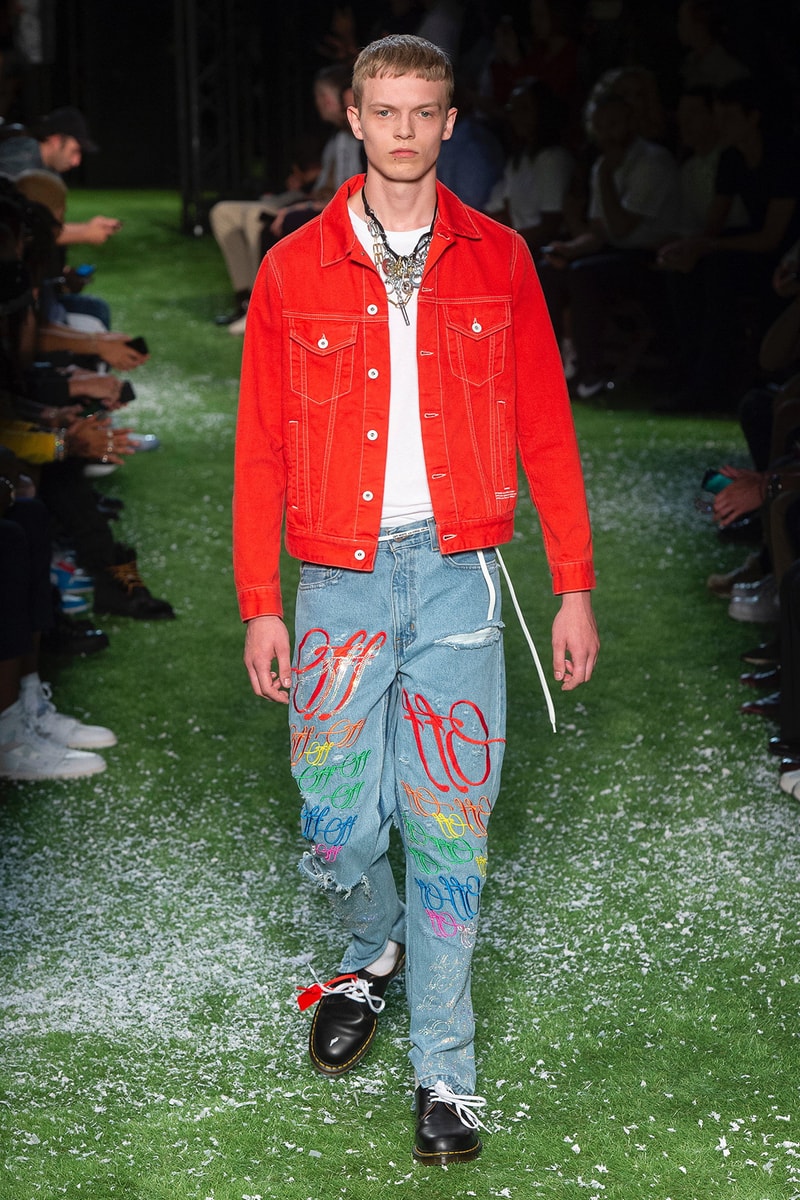 Off-White™ Spring Summer 2019 Collection runway paris fashion week virgil abloh doctor martens collaboration the simpsons bart dondi white graffiti street art