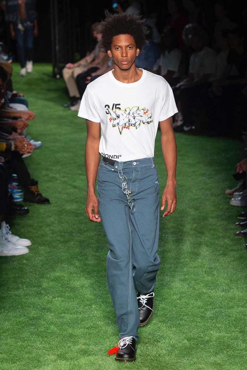 Off-White™ Spring Summer 2019 Collection runway paris fashion week virgil abloh doctor martens collaboration the simpsons bart dondi white graffiti street art