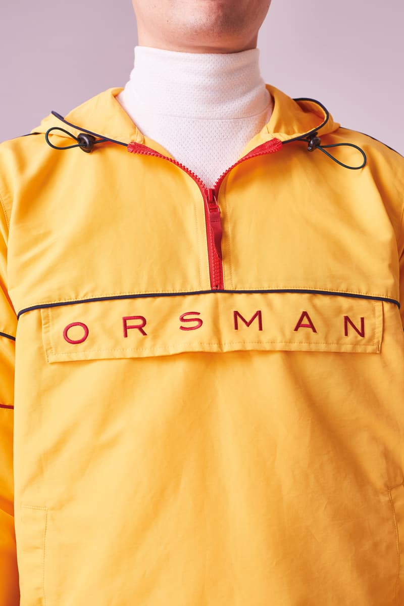 Orsman spring Summer 2018 Collection Lookbook clothing apparel outerwear coat jacket hoodie tee t-shirt crewneck sweatshirt rubgy fleech