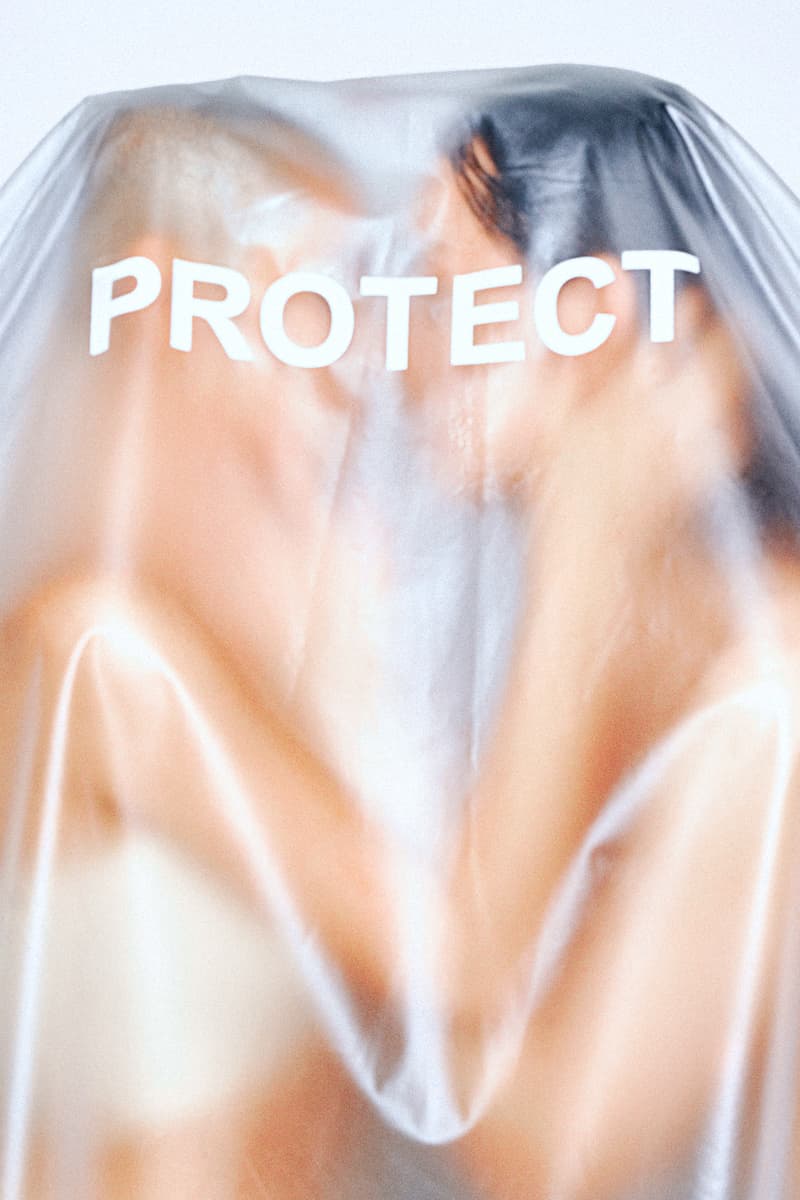Out Of Order OK Condoms "PROTECT" Collection Translucent Trousers Safe Sex