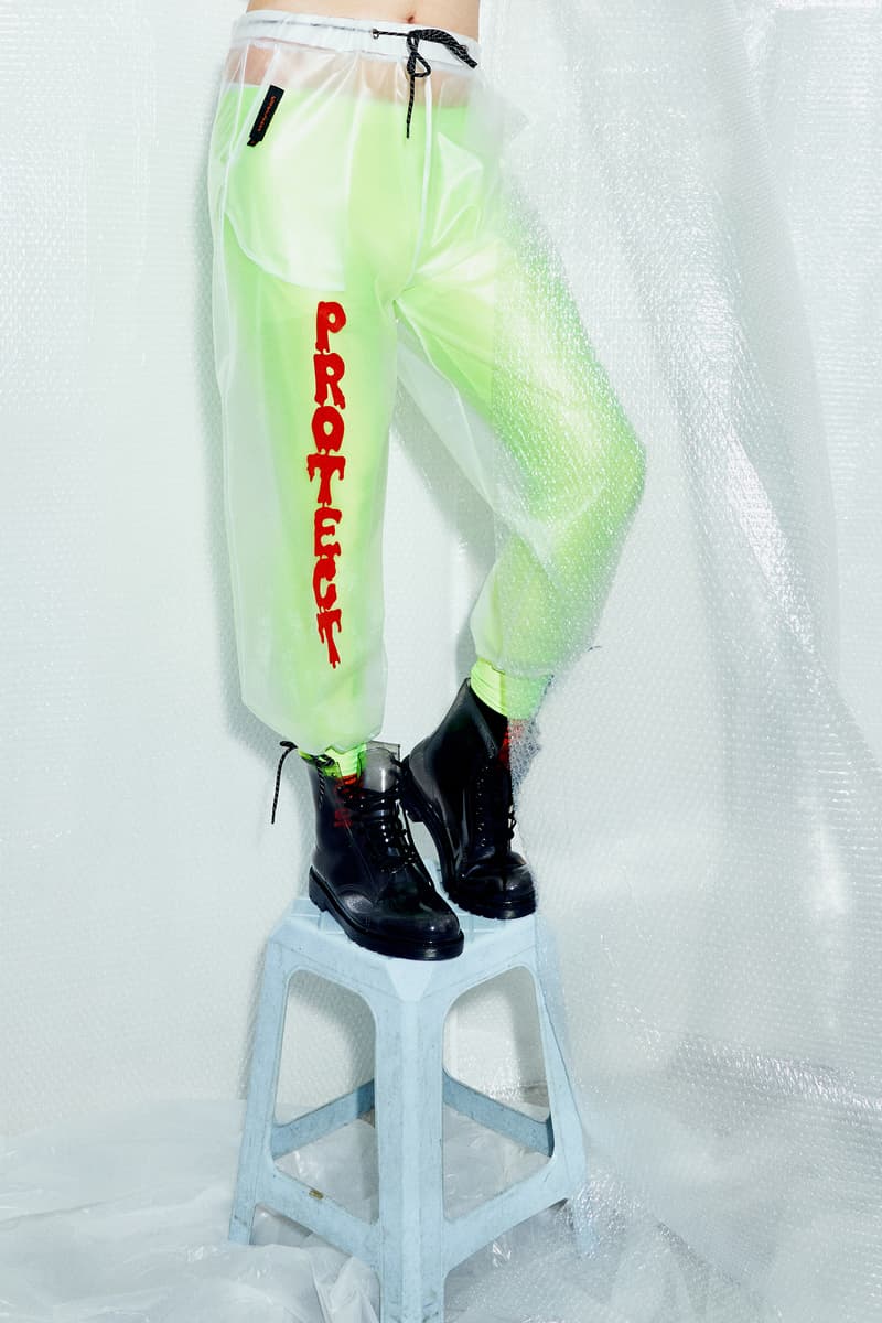 Out Of Order OK Condoms "PROTECT" Collection Translucent Trousers Safe Sex